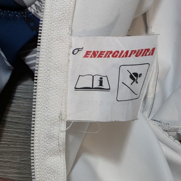 ENERGIAPURA Ski Racing Suit Padded Mens M Catsuit Speed Suit Lycra Blue White - Picture 10 of 13